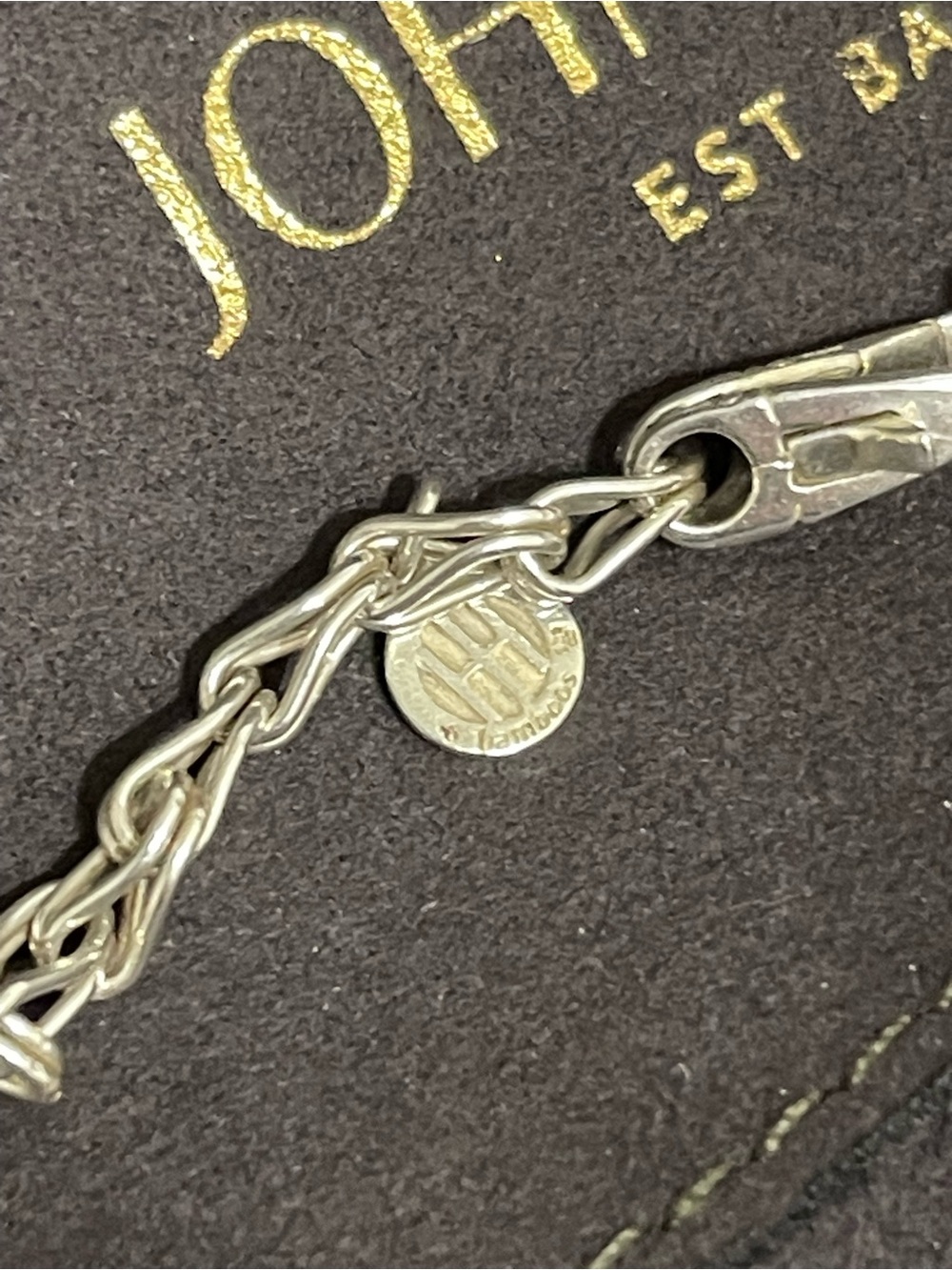 John Hardy Bamboo chain link sterling silver necklace retired - Picture 5 of 6